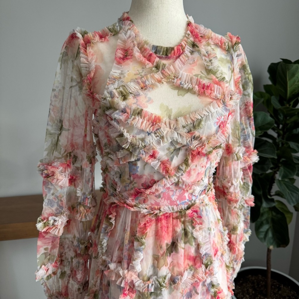 Summer Song Diamond Ruffle Gown Needle & Thread - Picture 9 of 9